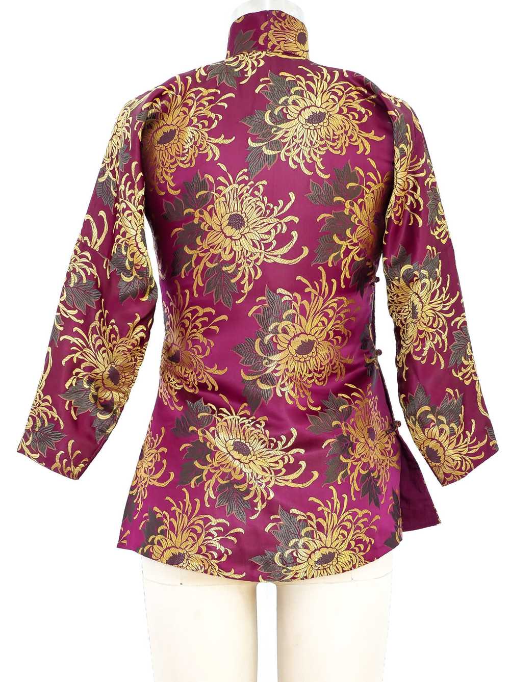 Floral Brocade Silk Xi Pao Jacket - image 5