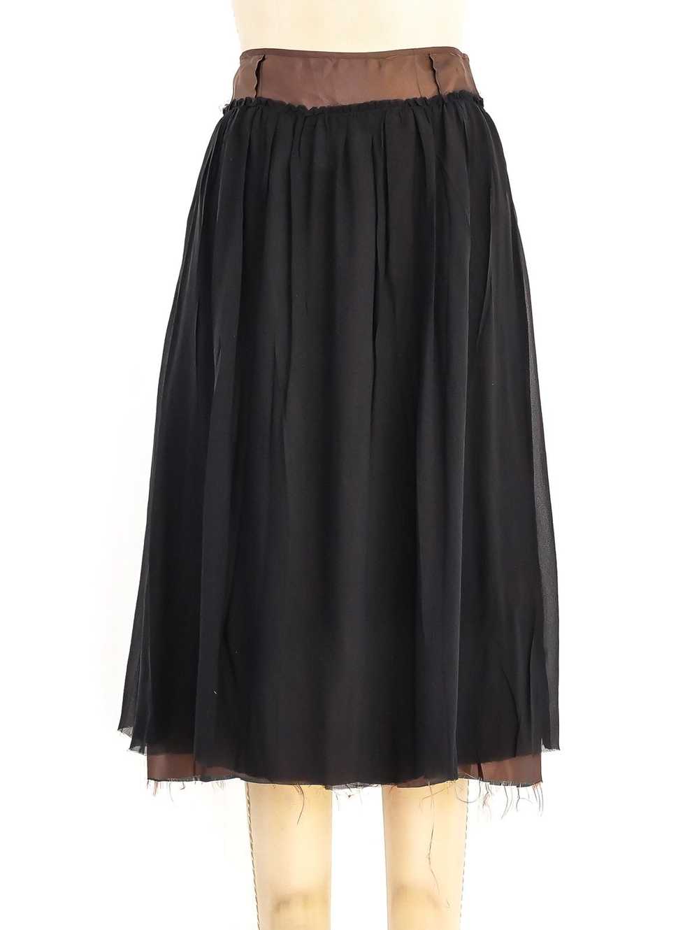 Maison Margiela Chiffon Exposed Lining Skirt - image 1