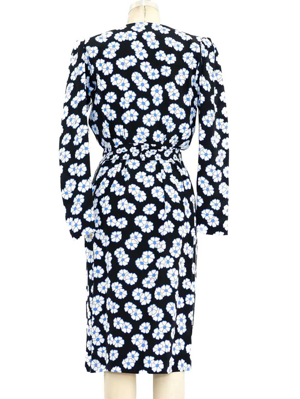 Yves Saint Laurent Floral Ruffle Dress - image 4