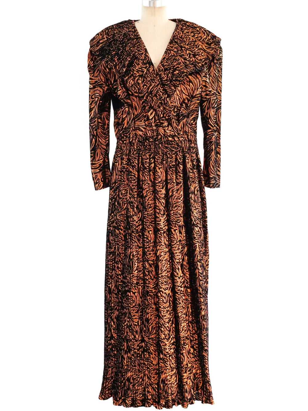 Diane Freis Metallic Copper Gown - image 1