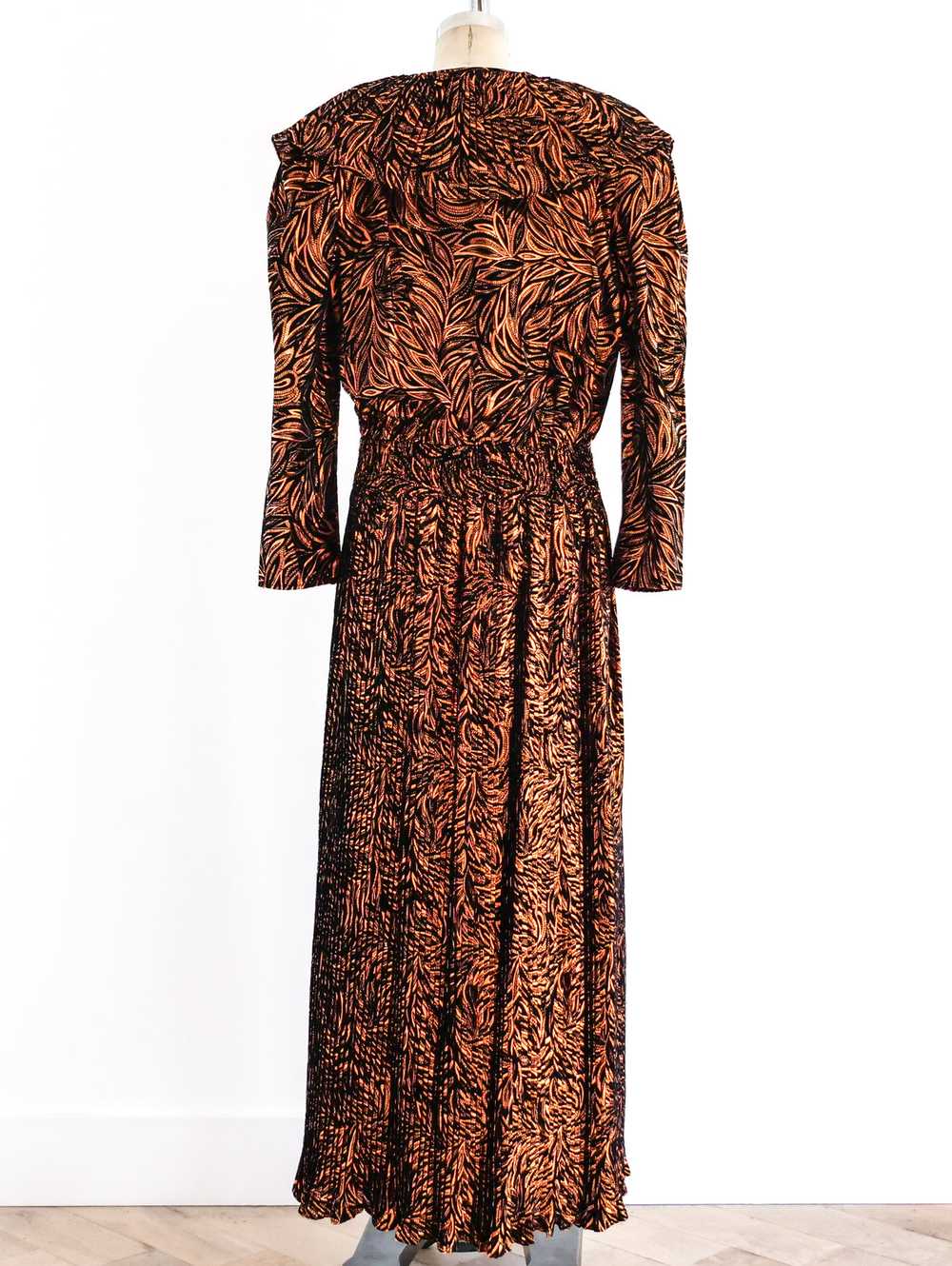 Diane Freis Metallic Copper Gown - image 4