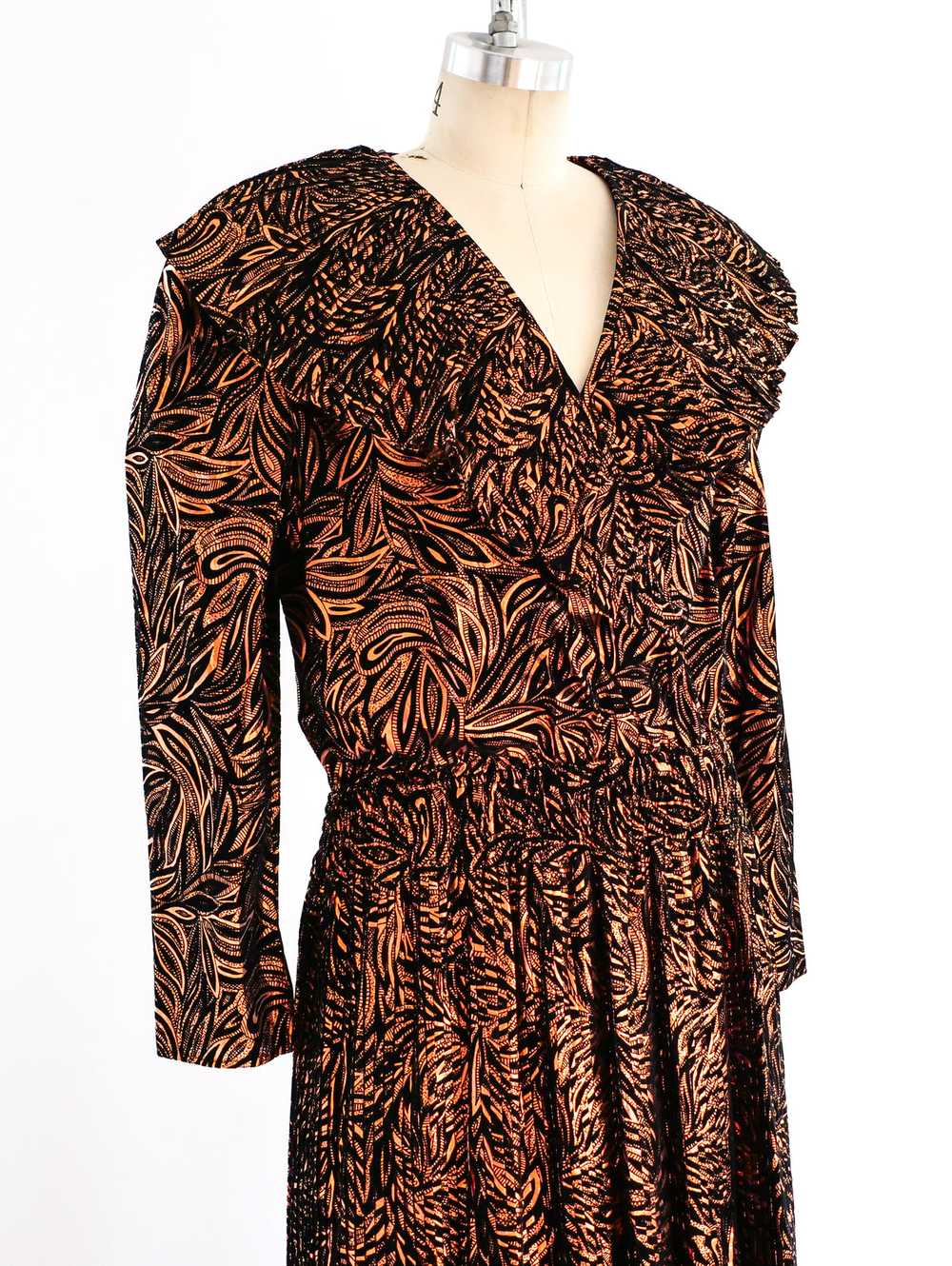 Diane Freis Metallic Copper Gown - image 5