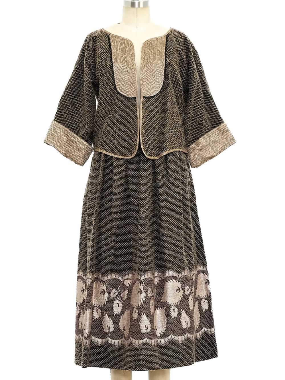 Geoffrey Beene Tweed and Lace Skirt Ensemble - image 1