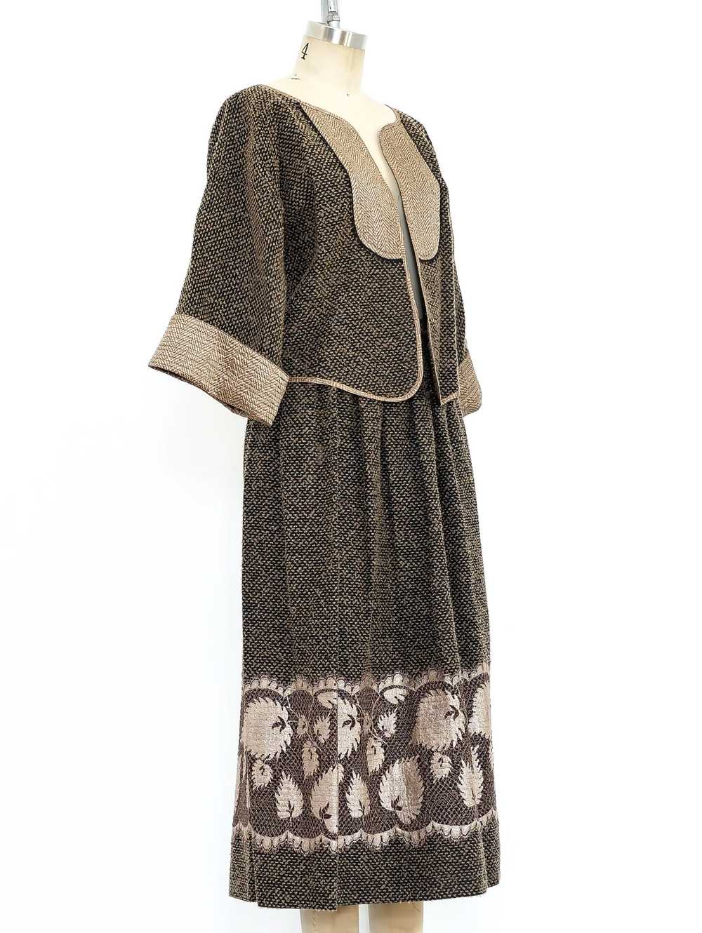 Geoffrey Beene Tweed and Lace Skirt Ensemble - image 3