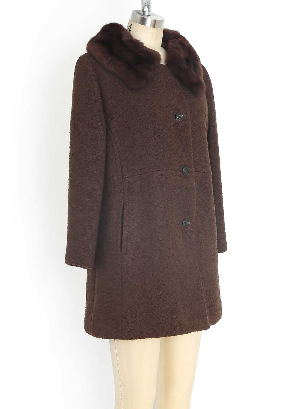 1960's Tweed Jacket with Fur Collar - image 3