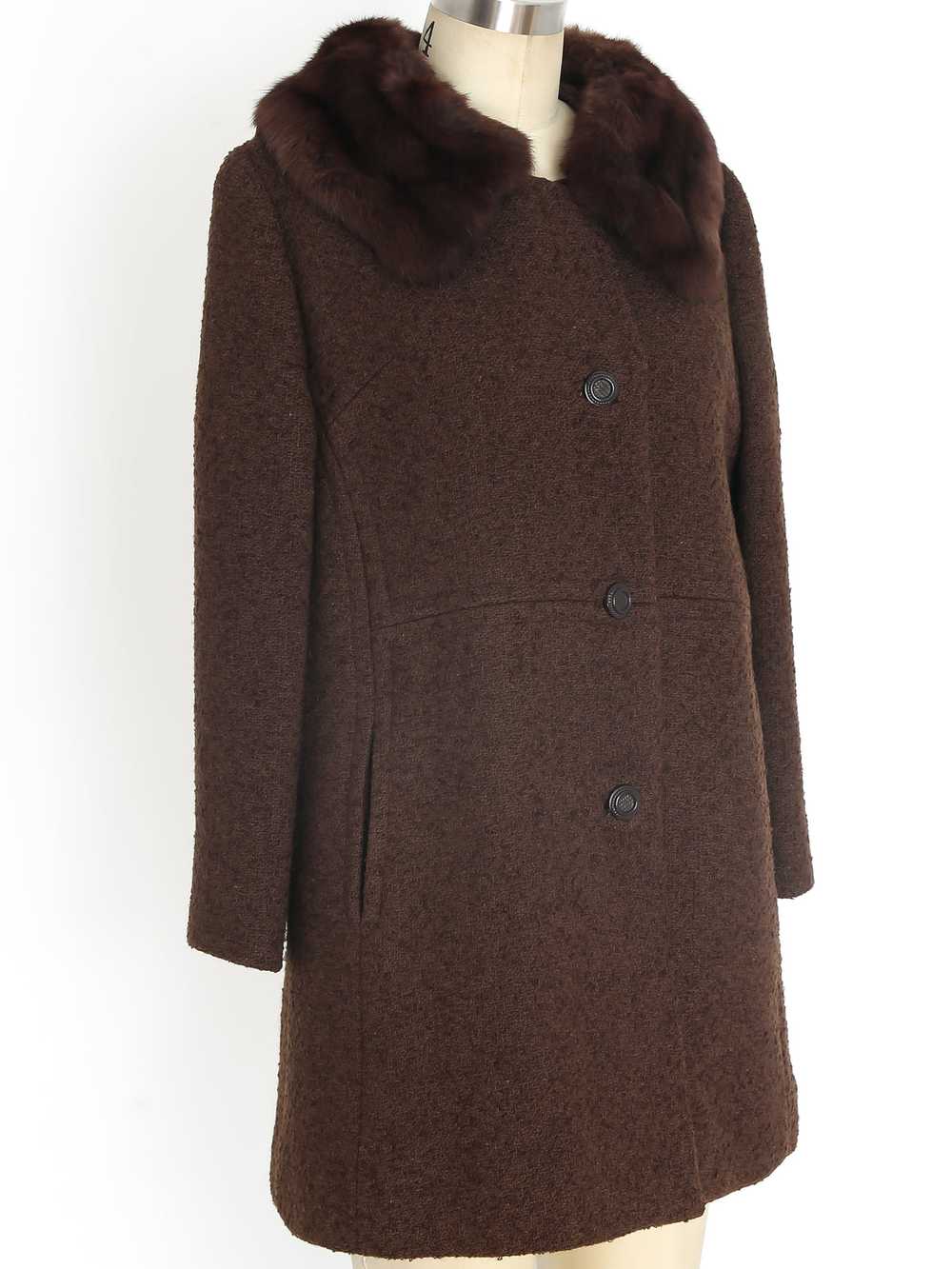 1960's Tweed Jacket with Fur Collar - image 5
