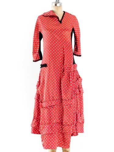 Comme des Garcons Deconstructed Polka Dot Dress