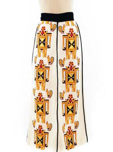 Malcolm Starr Embroidered Maxi Skirt