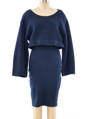 Alaia Crop Top Sweater Dress