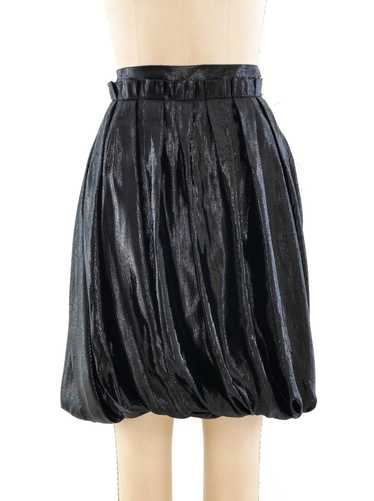 Krizia Black Lurex Bubble Skirt