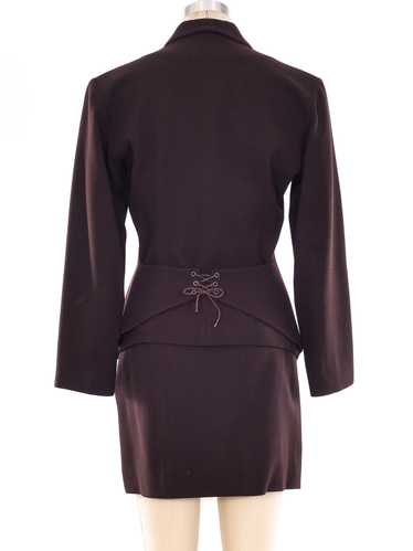 Alaia Chocolate Wool Suit