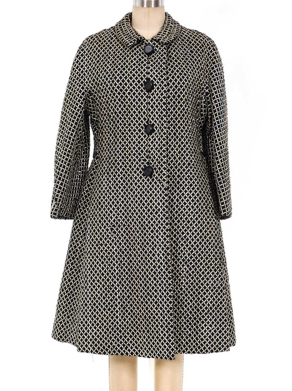 Galanos Ribbon Weave Coat - image 1