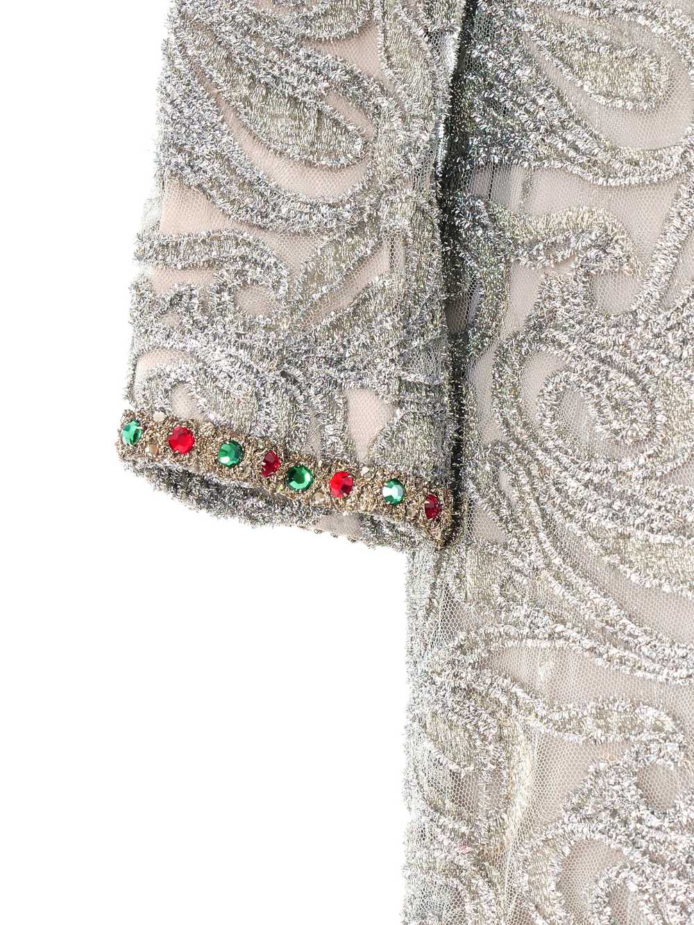 Bill Blass Tinsel and Crystal Embellished Dress - image 6