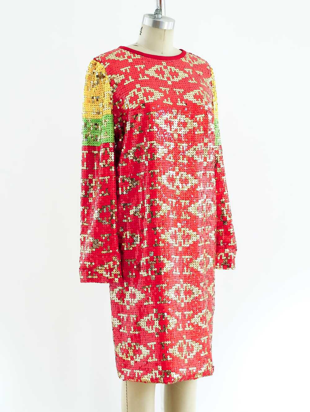 Multicolor Sequin Dress - image 3
