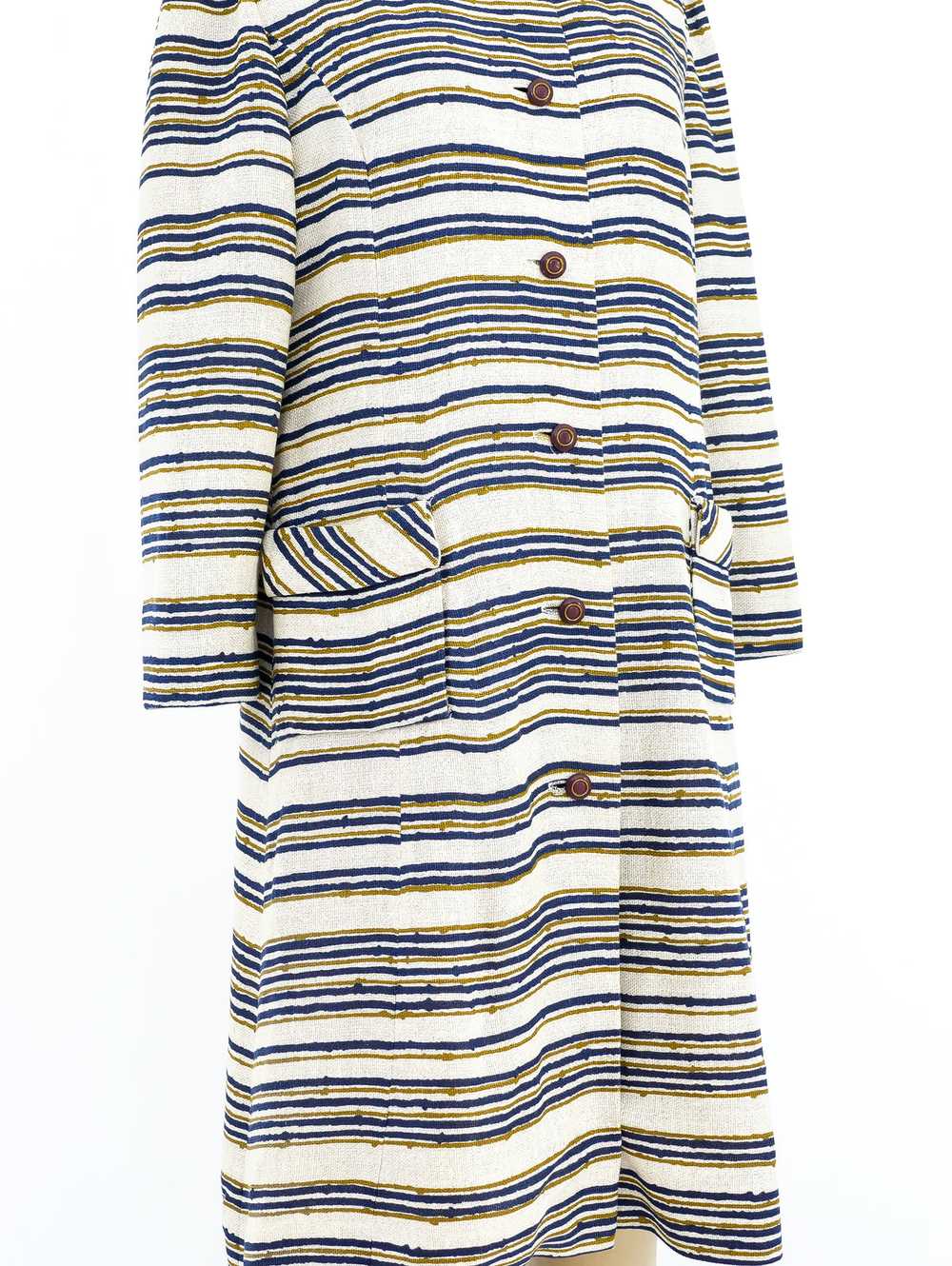 1960's Striped Canvas Coat - image 4