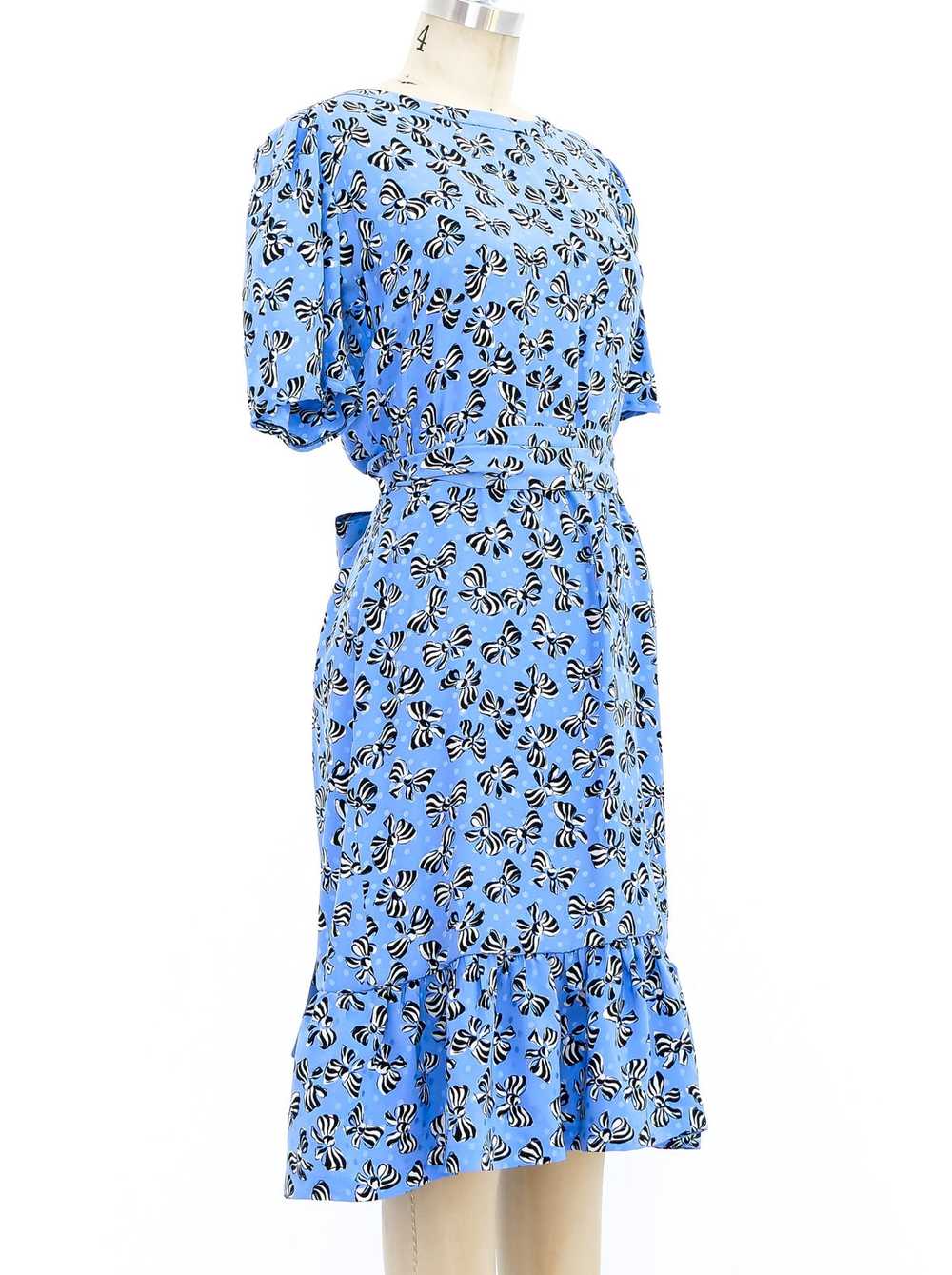 Yves Saint Laurent Bow Print Dress - image 3