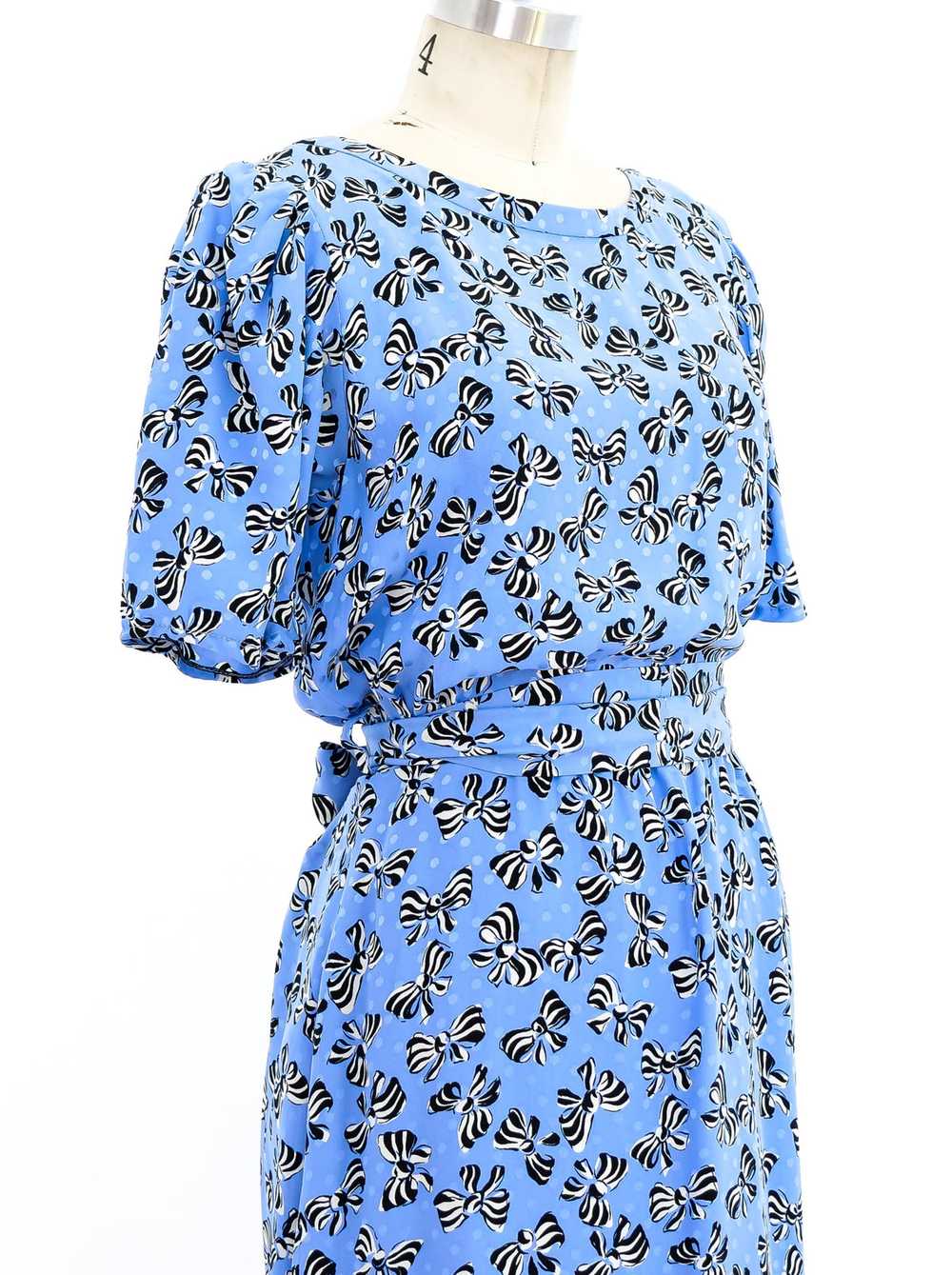 Yves Saint Laurent Bow Print Dress - image 4