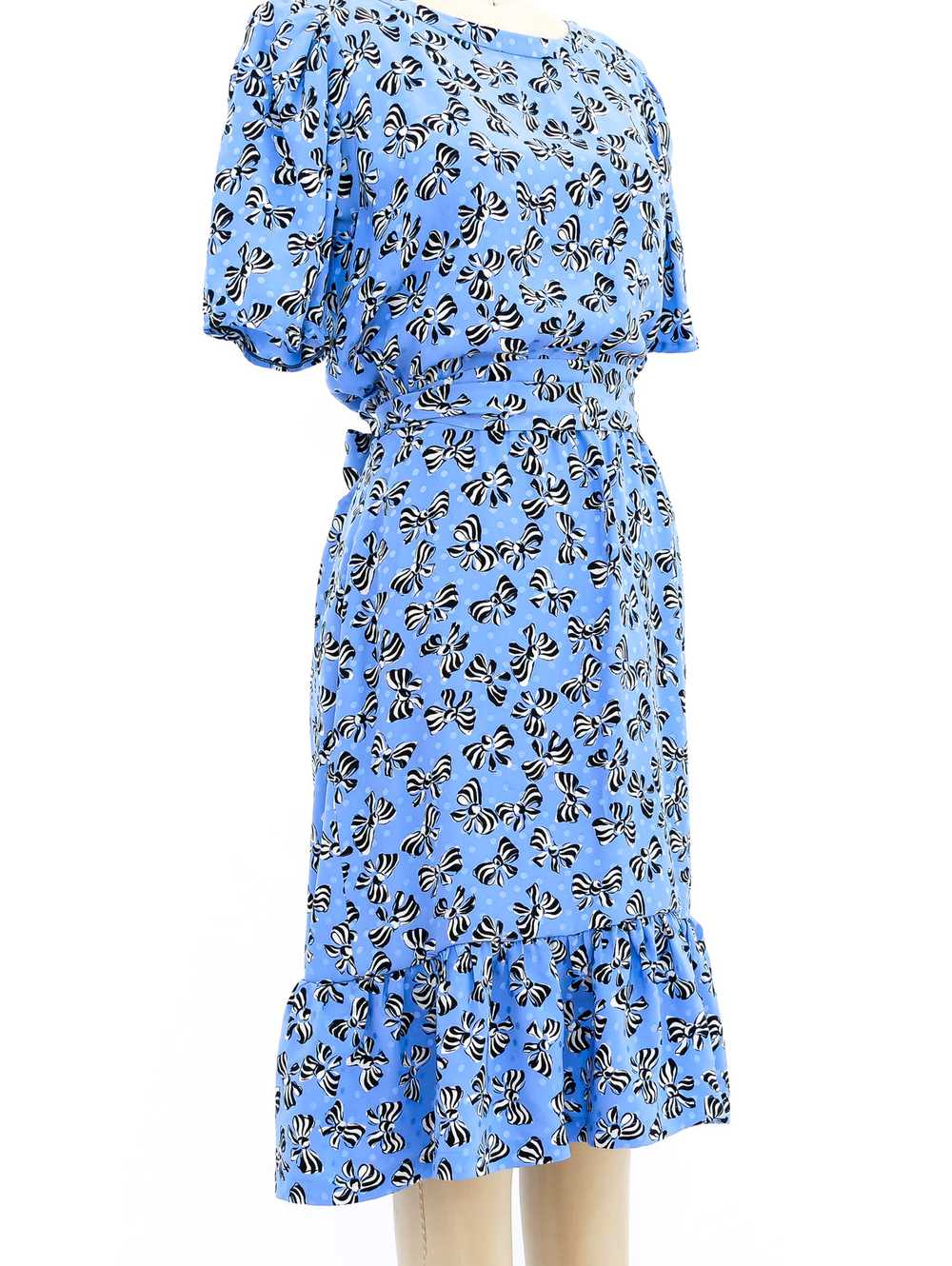 Yves Saint Laurent Bow Print Dress - image 5