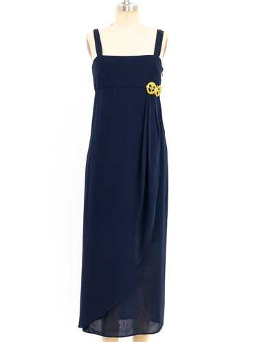 Nina Ricci Navy Empire Gown