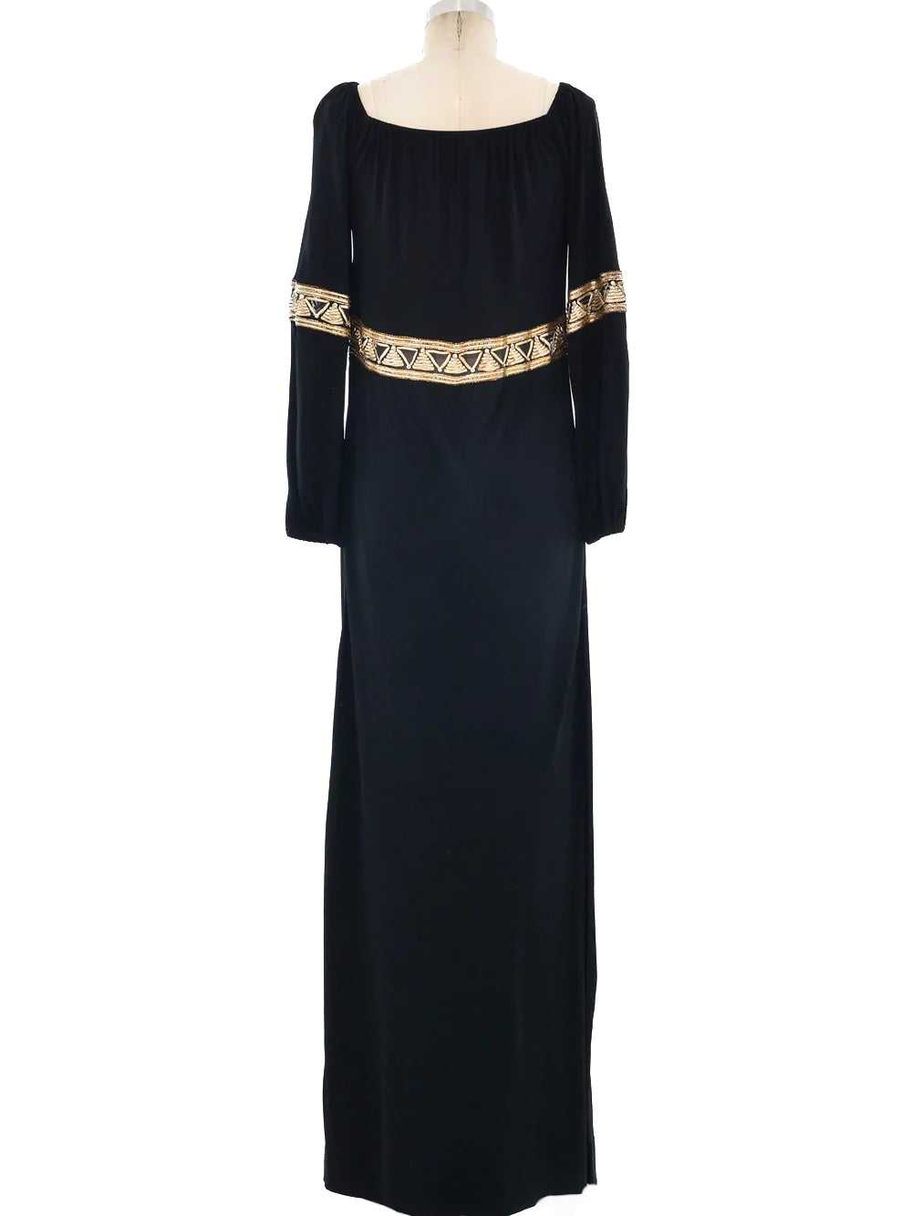 Givenchy Metallic Trimmed Jersey Goddess Gown - image 3