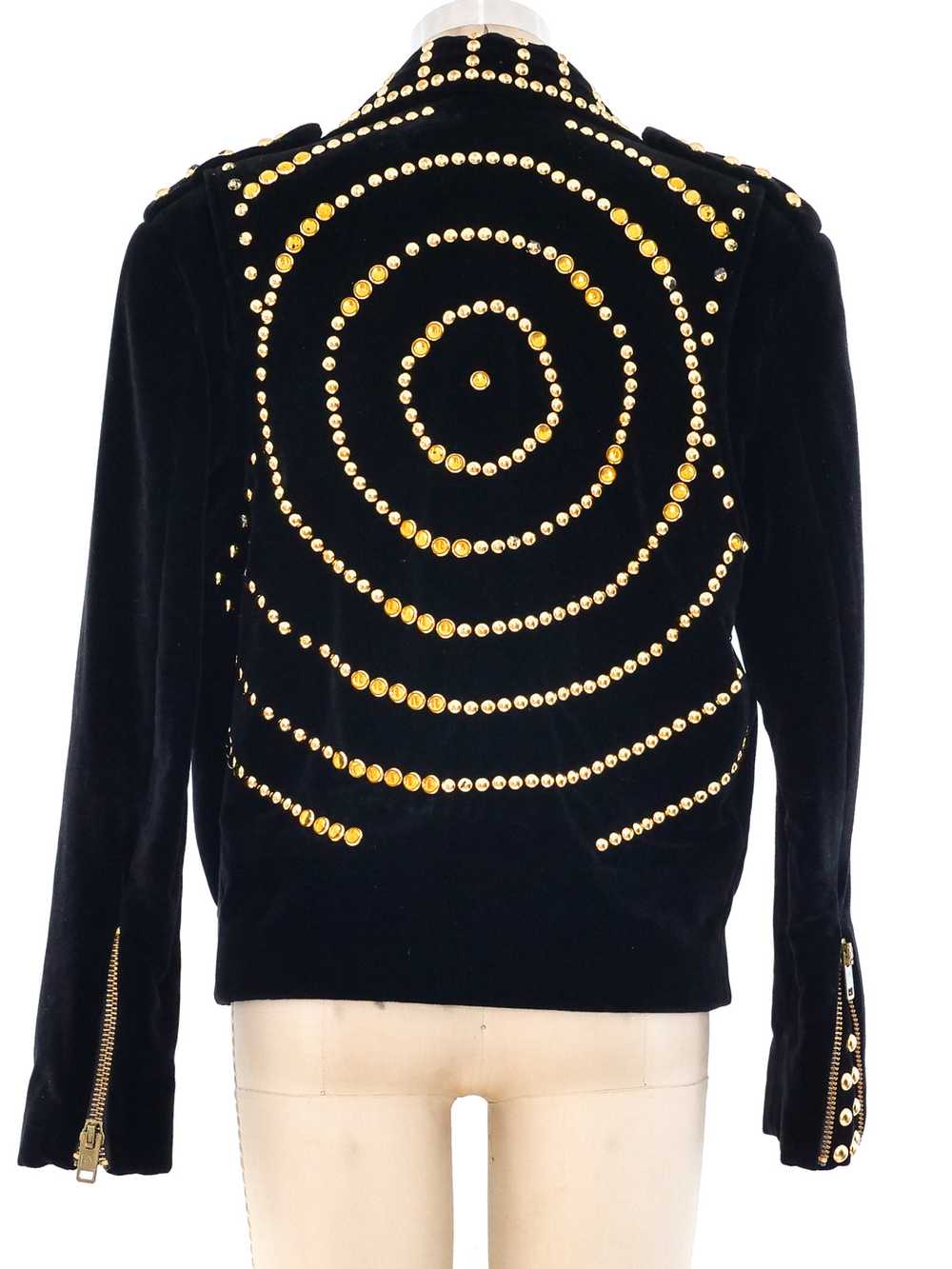 Carolina Herrera Velvet Studded Jacket - image 2