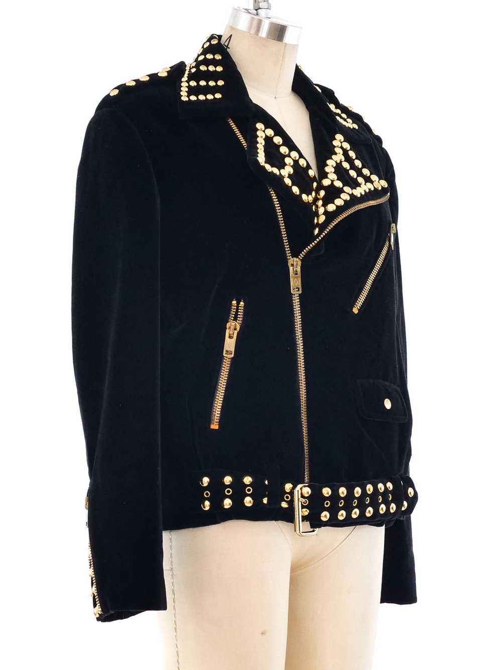 Carolina Herrera Velvet Studded Jacket - image 3