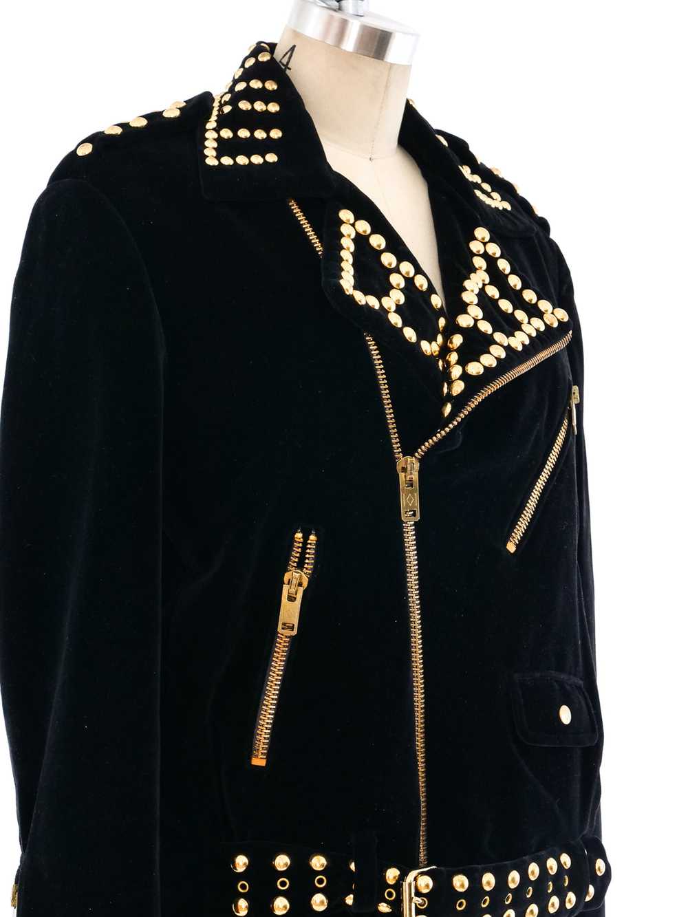 Carolina Herrera Velvet Studded Jacket - image 4