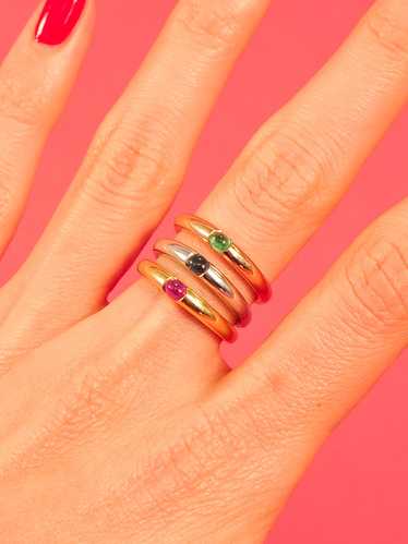 Set of Mixed 14k Gold Stacking Rings