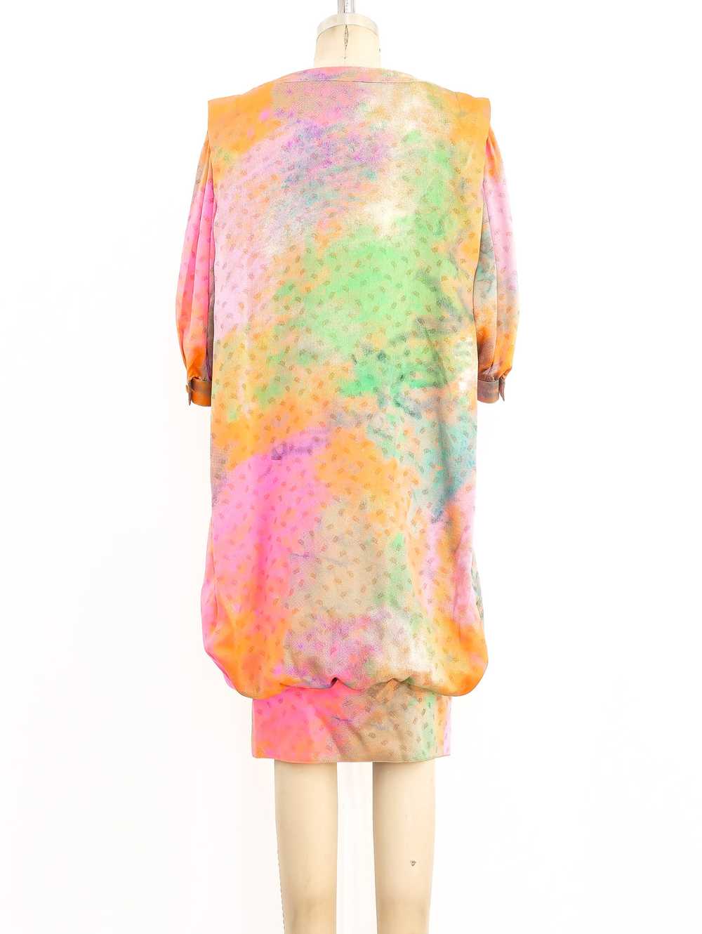 Ungaro Neon Silk Bubble Dress - image 4