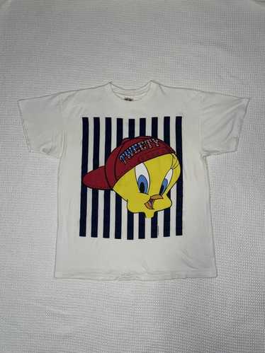 Vintage 1996 Loony Toons Tweety Bird single stitch