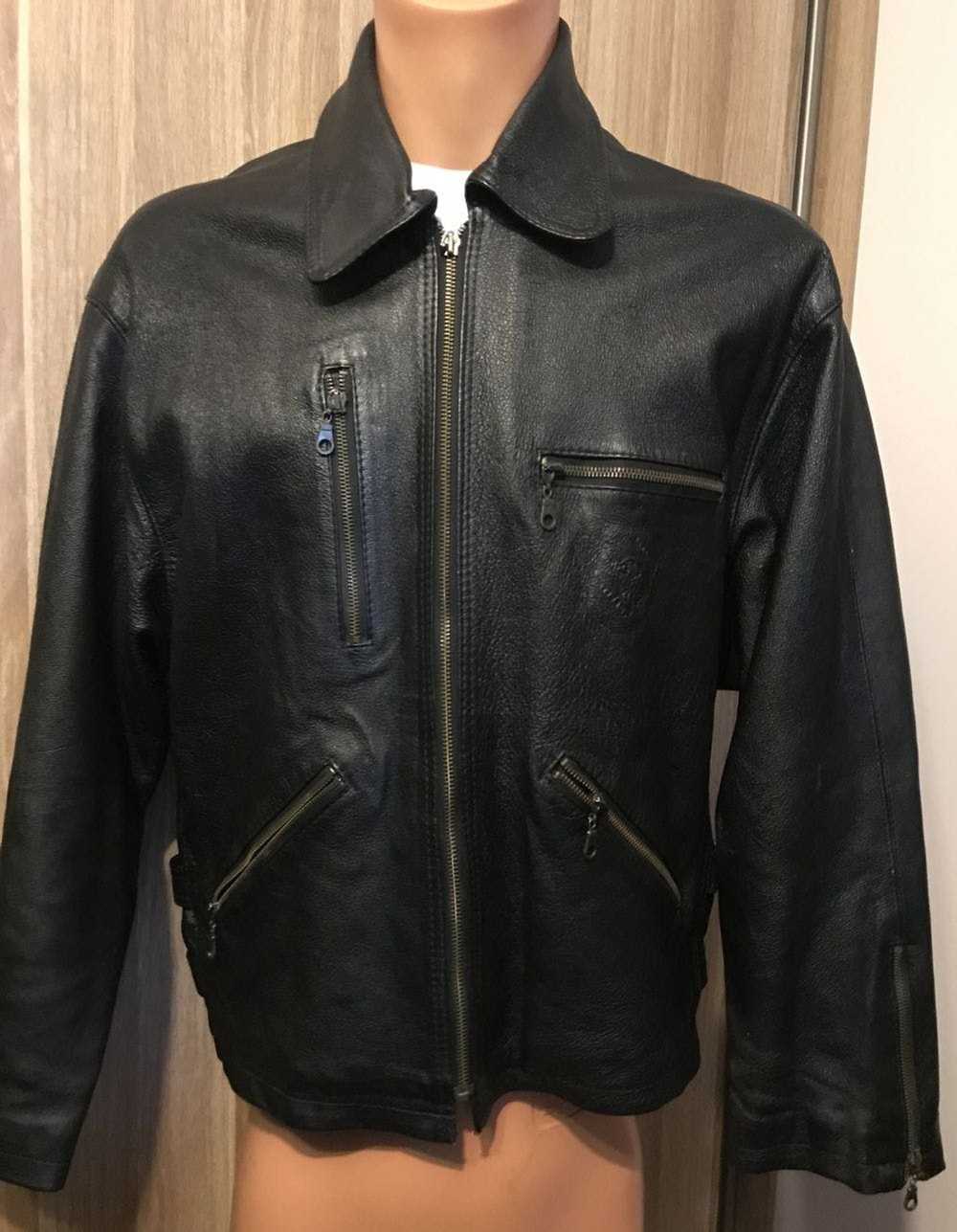 Leather Jacket High Grain Leather Biker Motorcycl… - image 2