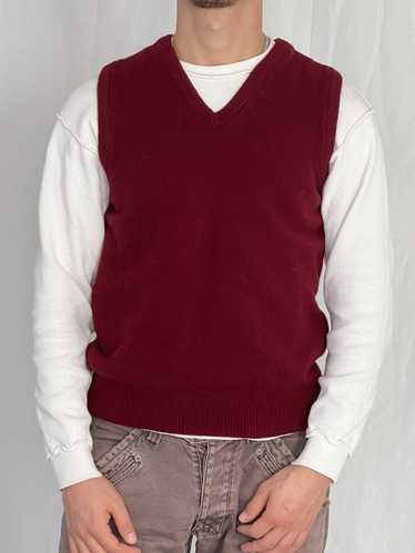 Golf Wang × Vintage VTG Wool Burgundy Sweater Vest