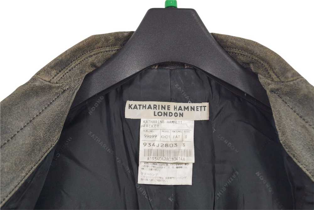 Katharine Hamnett London × Leather Jacket Rare!! … - image 2