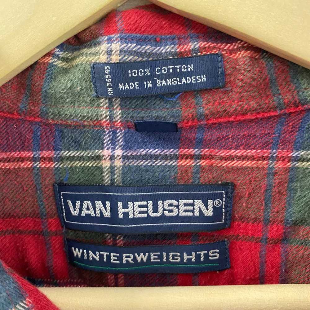 Flannel × Van Heusen × Vintage Vintage Van Heusen… - image 3