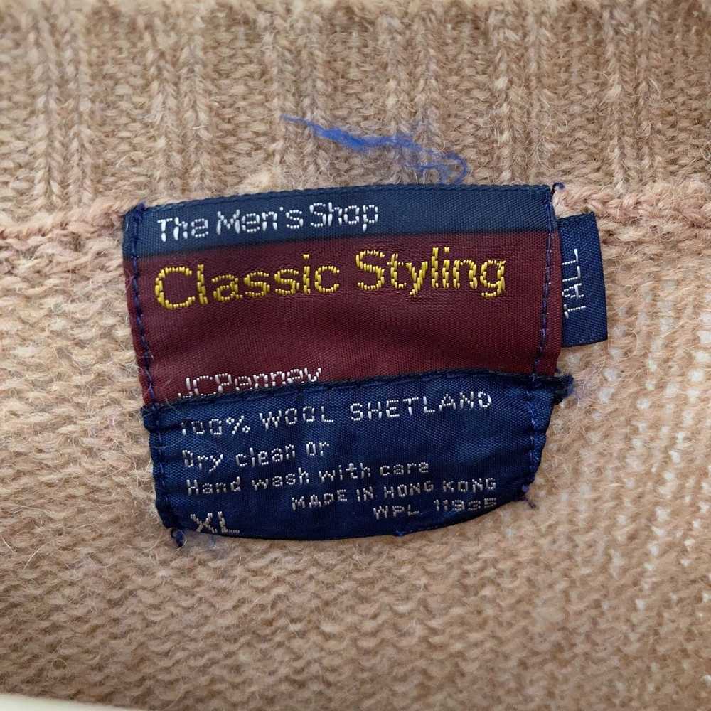 Vintage Vintage Tan Shetland Wool Sweater - image 2