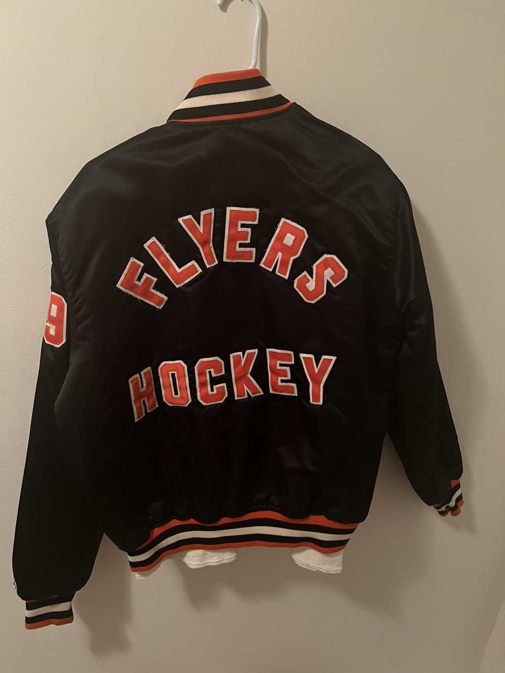 GoldenBearGarage Vintage Starter Mens Medium Blue Philadelphia Flyers Throwback Practice Hockey Jersey