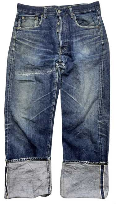 Mens 502 XX 0117 BIG E Vintage 1966-1968 Original Levi Jeans Raw