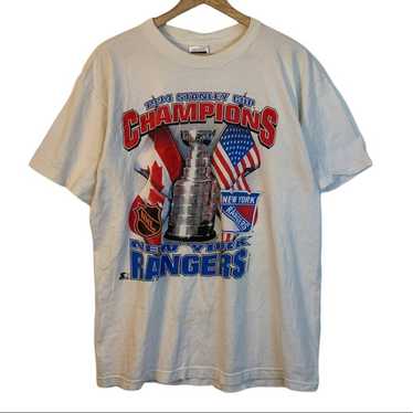 Vintage 90s New York Rangers 1994 Stanley Cup Champions Mens 