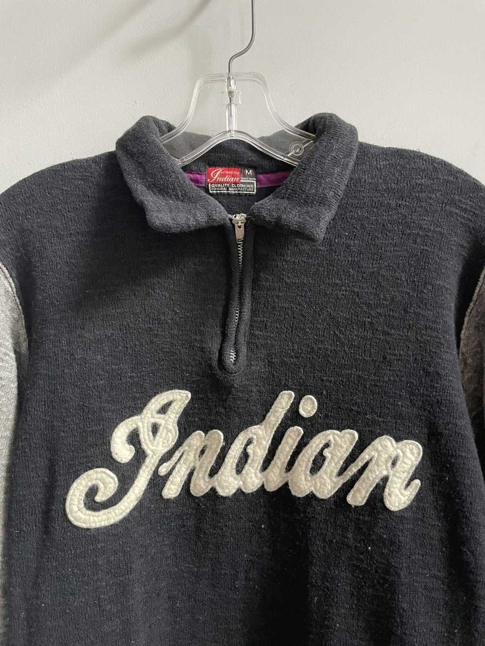 Indian Motercycles × Vintage 1/4 Zip Sweatshirt C… - image 2
