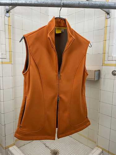 2000s Mandarina Duck Orange Contemporary Vest - Si