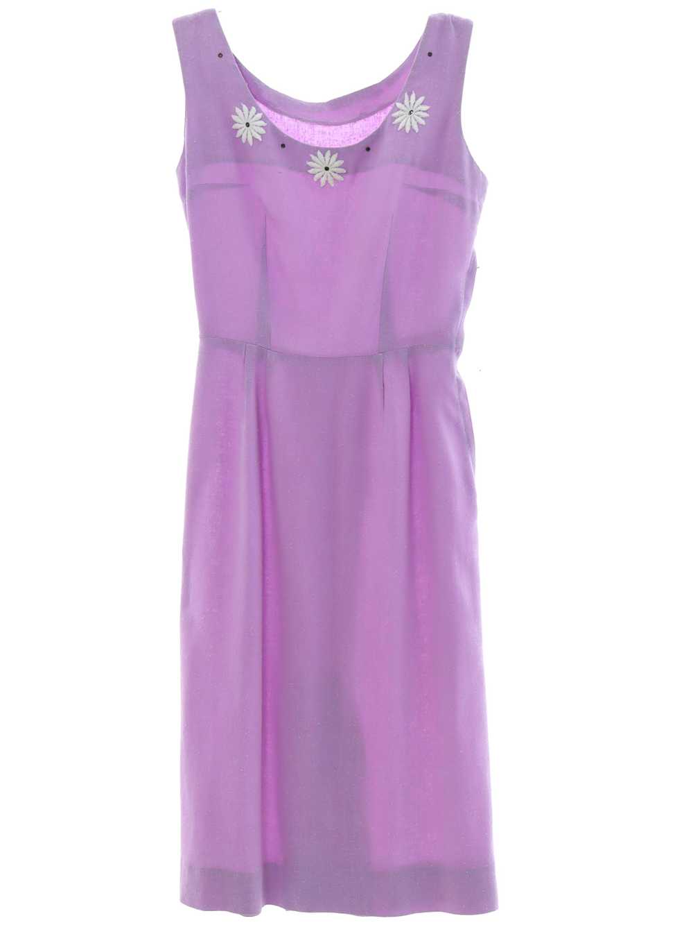 1960's Mod Linen Dress - image 1