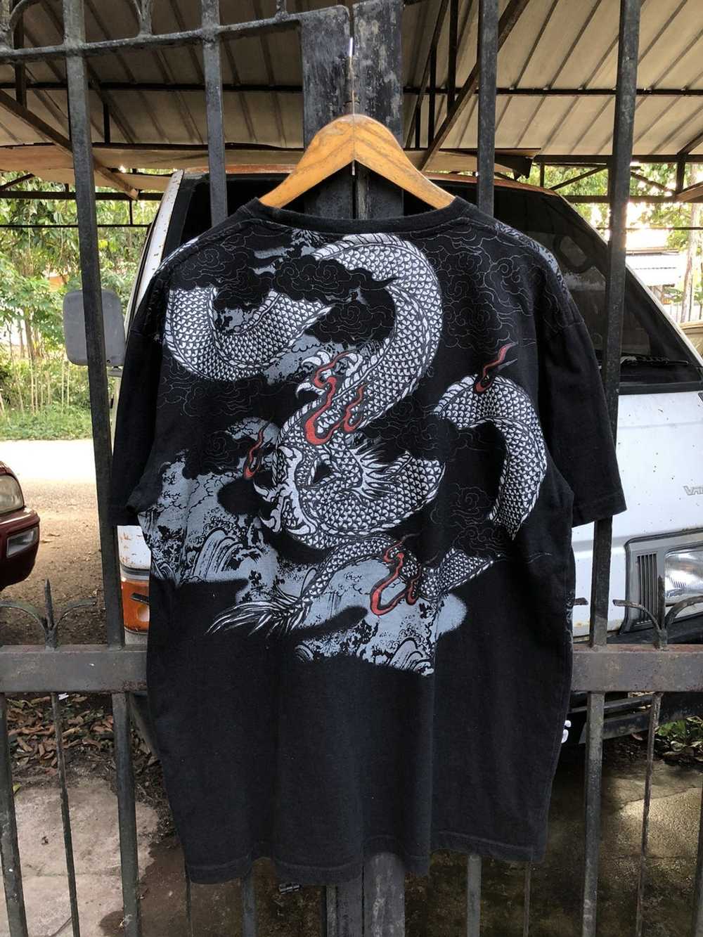 Japanese Brand × Sukajan T Shirts Sukajan Dragon … - image 4