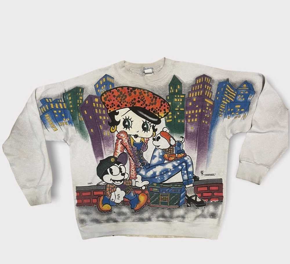 Vintage EXTREMELY RARE Betty Boop Pull Over - image 1