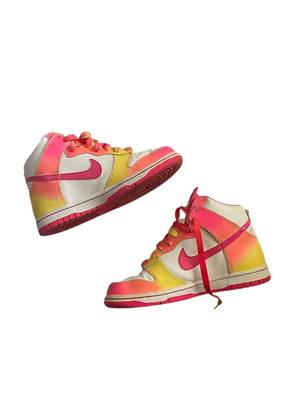 Nike White Gradient Dunk High - image 1