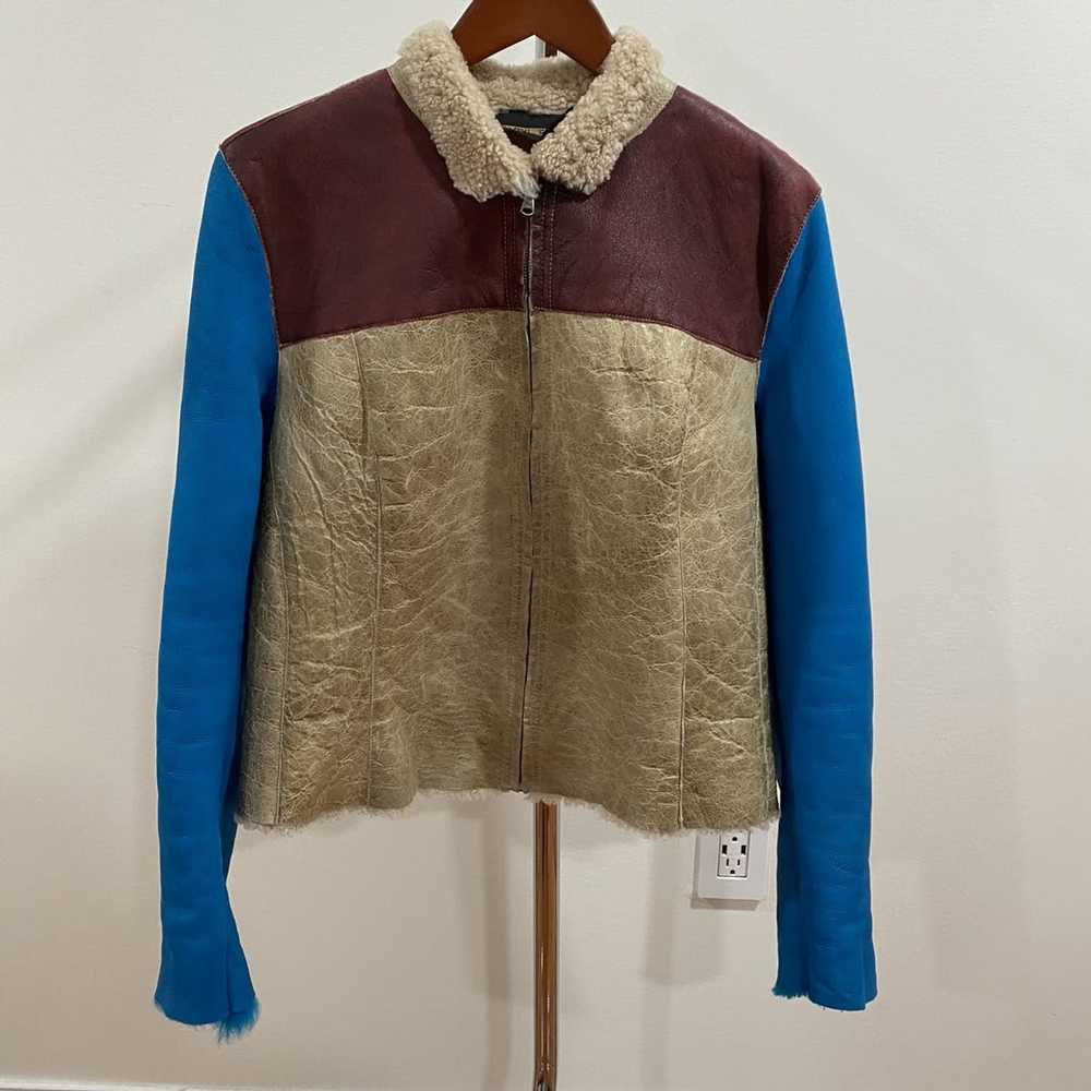 Vintage VINTAGE 90’s Shearling Leather Jacket by … - image 1