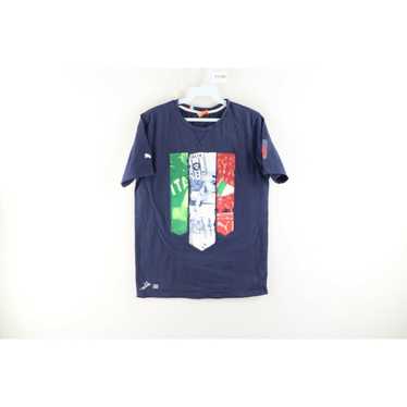 New FIFA Soccer ITALY NATIONAL FOOTBALL Blue White #9 Mario Balotelli  Player Jersey