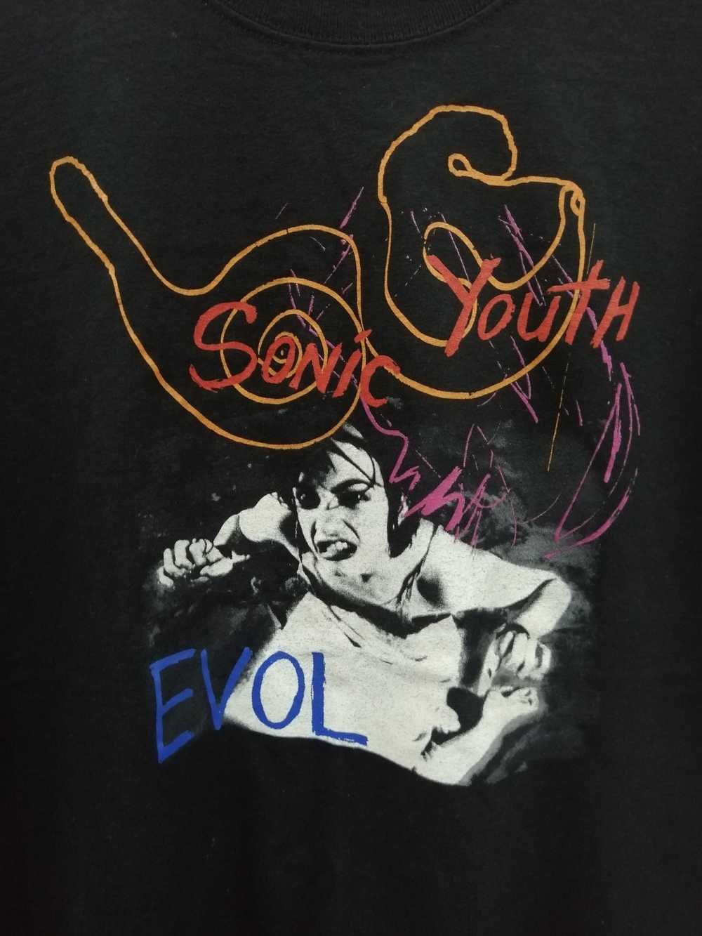 Band Tees × Rock Tees Vintage Sonic Youth Evol T-… - image 2