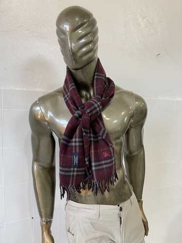 Burberry Burberry London scarf unisex wool burgund