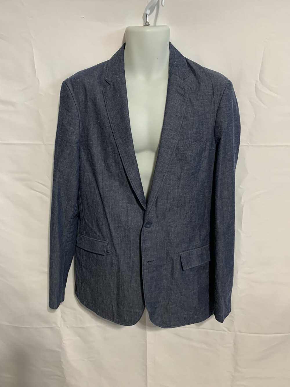 DKNY Chambray Indigo 2 Button blazer - image 1