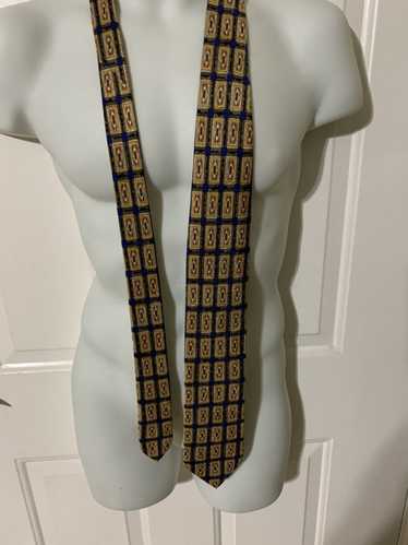 Brioni Geo Jacquard print Silk tie